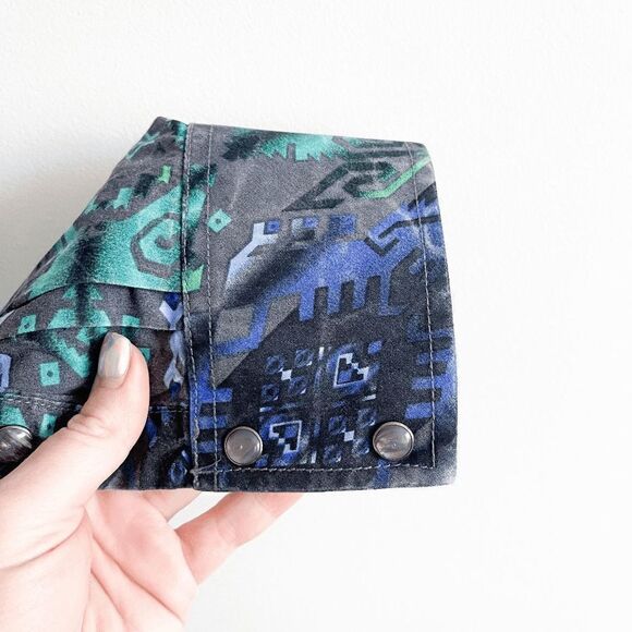 Panhandle Slim Rock & Roll Cowboy Mens Snap  Up Shirt Aztec Blue Green Size XL - Picture 3 of 7